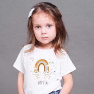 Boho Gender Neutral Rainbow Personlig T Shirt