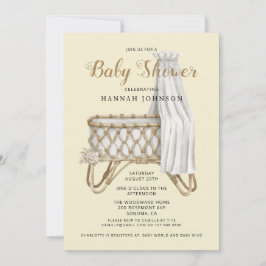 Boho Gender Nursery Baby Shower Inbjudningar