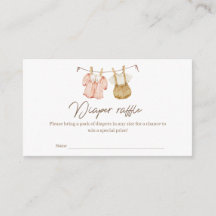 Boho Gender Reveal Vintage Clothes Diaper Raffle