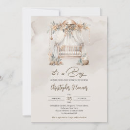 Boho Genusneutral tidig daghemsanläggning Inbjudningar