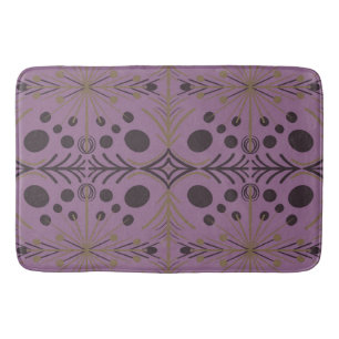 Boho Geometric Arrow Lila Mönster Badrumsmatta