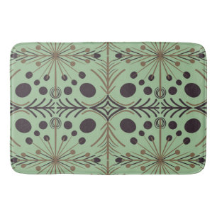 Boho Geometric Arrow Mint Mönster Badrumsmatta