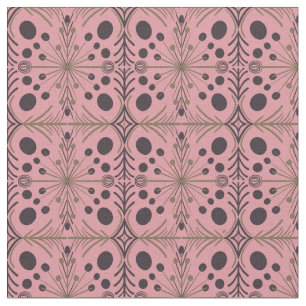 Boho Geometric Arrow Rosa Mönster Tyg