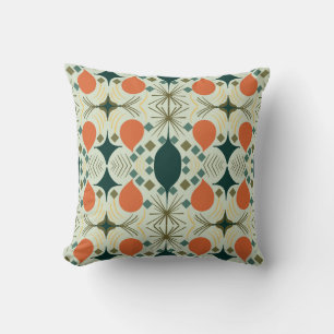 Boho Geometric Diamond Mint Kudde