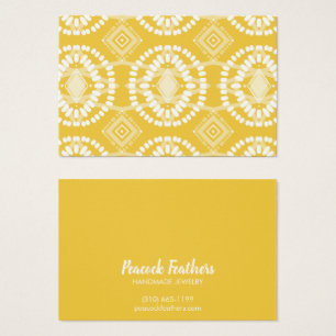 Boho Geometric Earring Necklace Jewelry Visning Visitkort