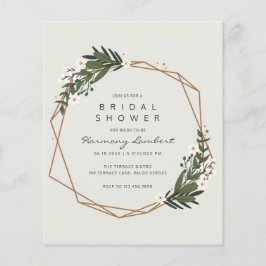 Boho Geometric Guld Greenery Budget Möhippa