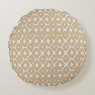 Boho Geometric Throw Pillow Rund Kudde
