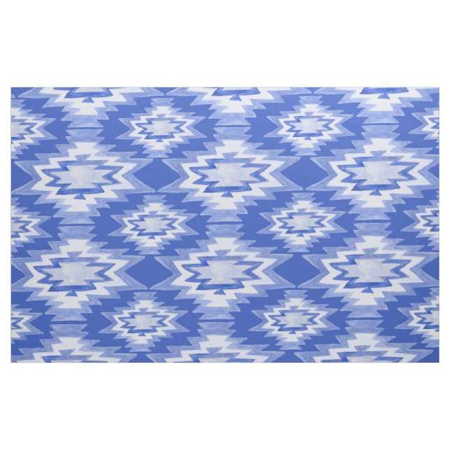 Boho Geometric Watercolor Mönster Tyg (Fat Quarter)