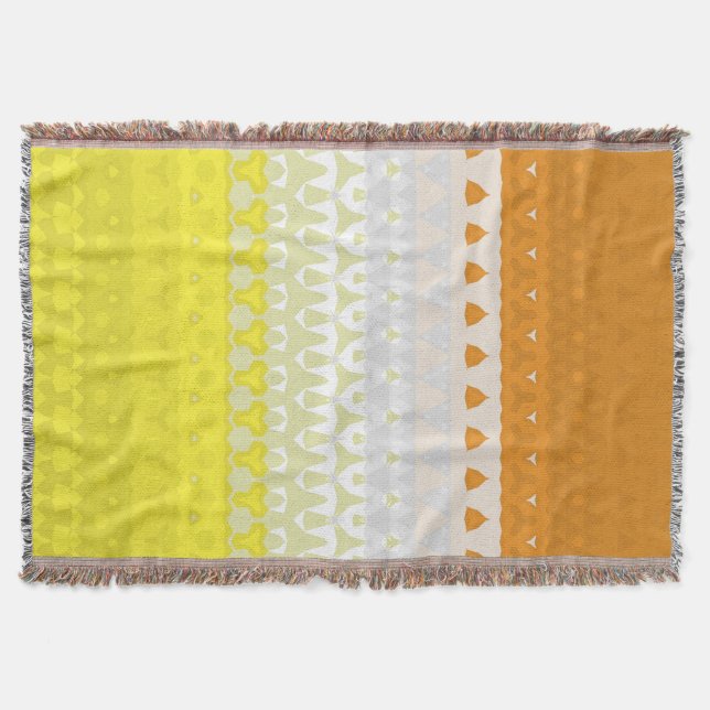 Boho Geometrisk Funky Abstrakt Maverique Pride Fla Filt (Framsidan)