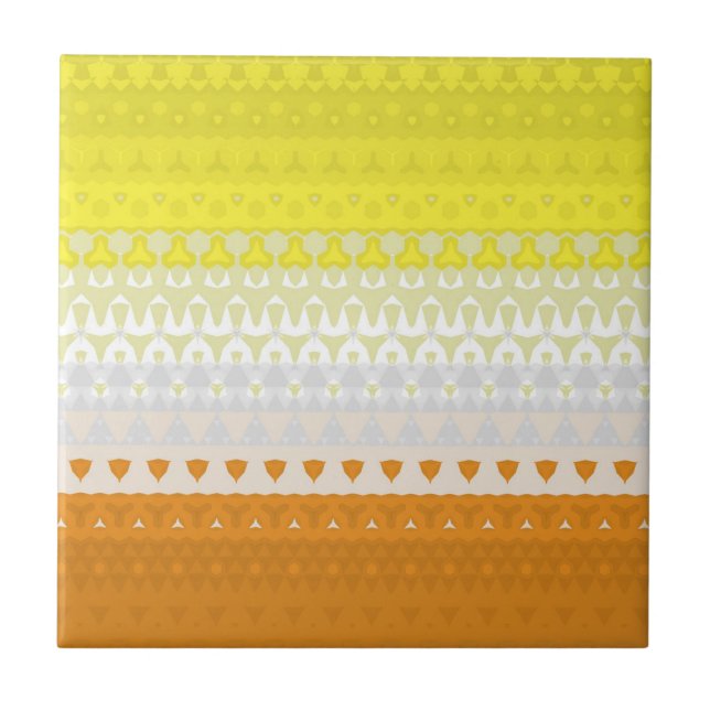 Boho Geometrisk Funky Abstrakt Maverique Pride Fla Kakelplatta (Framsidan)