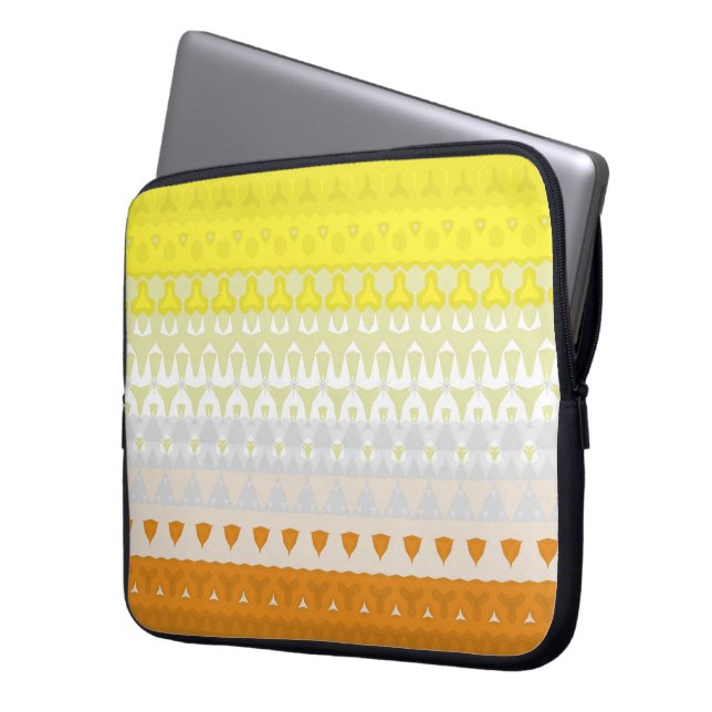 Boho Geometrisk Funky Abstrakt Maverique Pride Fla Laptop Fodral (Framsidan Vänster)