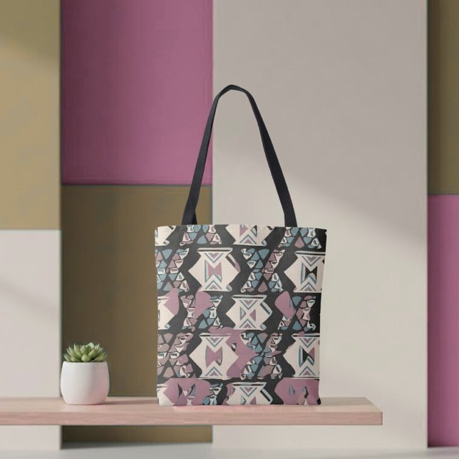 Boho Geometrisk Handväska Tygkasse (Skapare uppladdad)