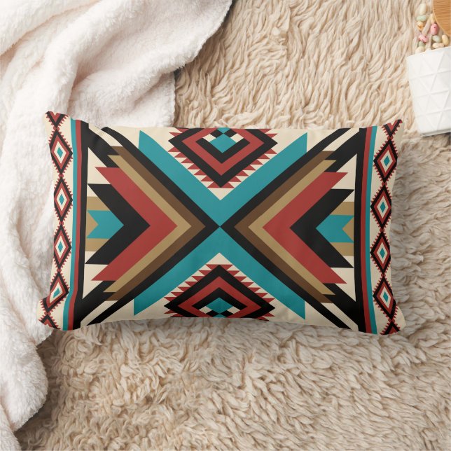 Boho Geometrisk Lumbarkudde (Filt)