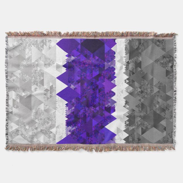 Boho Geometrisk Modern Retro Greygender Pride Flag Filt (Framsidan)