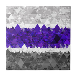 Boho Geometrisk Modern Retro Greygender Pride Flag Kakelplatta