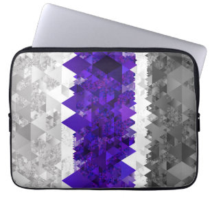 Boho Geometrisk Modern Retro Greygender Pride Flag Laptop Fodral