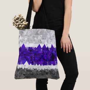 Boho Geometrisk Modern Retro Greygender Pride Flag Tygkasse