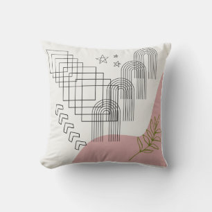 "Boho Geometry Pillow - Modern bohemisk accent" Kudde