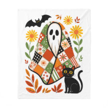 Boho Ghost och Svart Katt Cottagecore Halloween