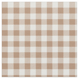 Boho Gingham Pattern Plaid Checkered Tan Brown Tyg