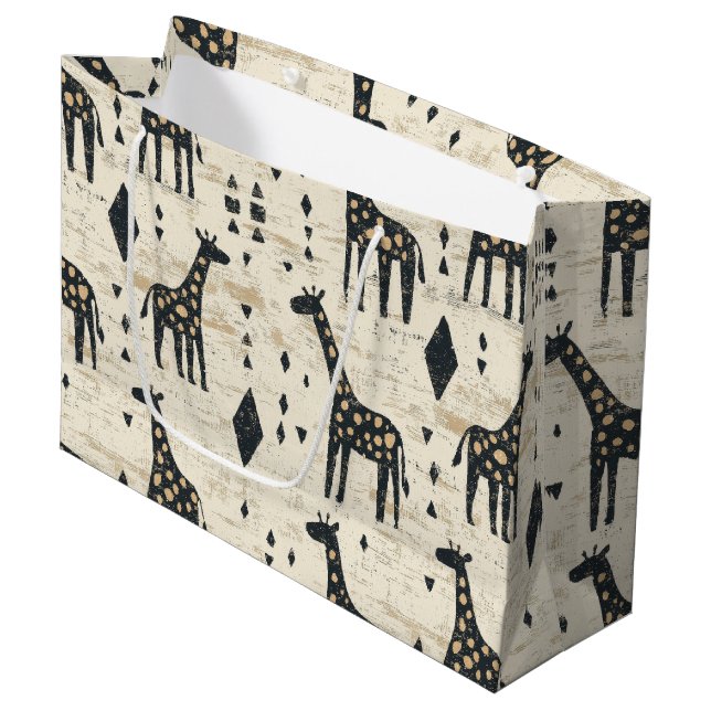 Boho Giraffd Tribal Mönster (Framsidan Vinklad)
