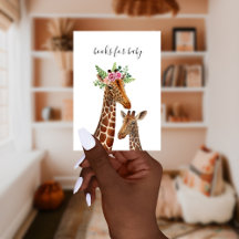 Boho Giraffe Mamma + Baby Bokförfrågan