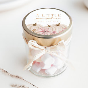 Boho Girls Pampas Grass Pumpkin Anpassningsbar Runt Klistermärke