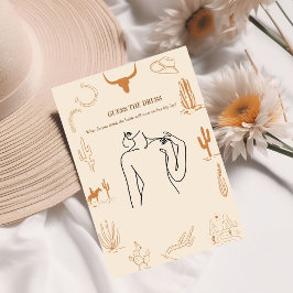 Boho gissar att möhippan för brudklänning spelkort inbjudningar