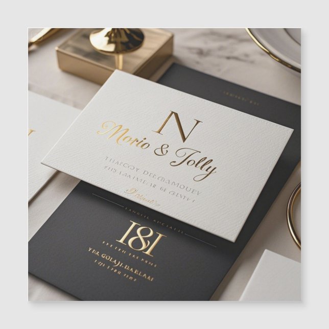 Boho Glam bröllopsinbjudan (Framsida)