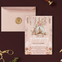 Boho Glamping Party Rosa Elegant