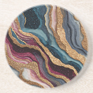 Boho Glitter Agate Underlägg