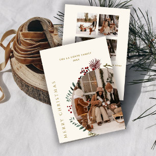 Boho God jul Collage Inbjudningar