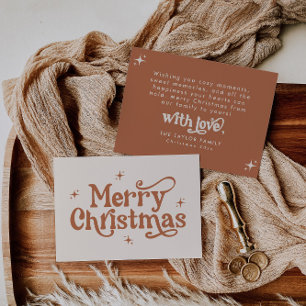 Boho God jul Helgdag Card Inbjudningar