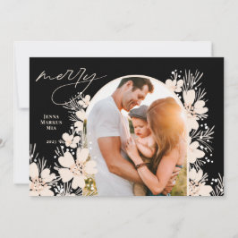 Boho God jul Mörk Julkort