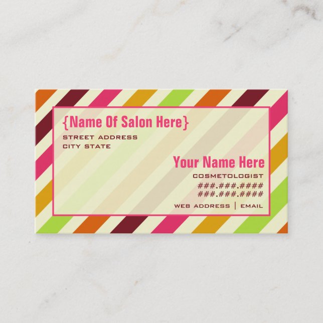 Boho görar randig tidsbeställning kort (Framsida)