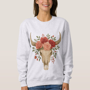Boho Gothic Blommigt T Shirt