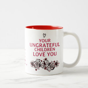 Boho Gothic Modern Untacksam Children Mors dag Två-Tonad Mugg