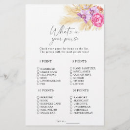 Boho-gräs - Vad är det i ditt handväska?