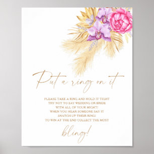 Boho-gräset - vår satte ring på spel poster
