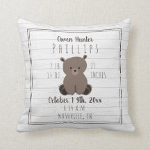 Boho Grått Wood Bear Unge Pojke