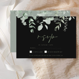 Boho Greenery Black Eucalyptus Bröllop OSA