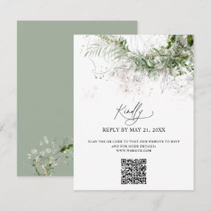 Boho Greenery Bröllop Online OSA Tilläggskort