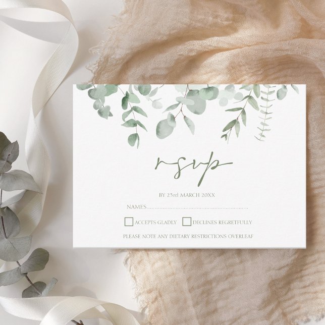 Boho Greenery Foliage Eucalyptus Bröllop OSA (Skapare uppladdad)