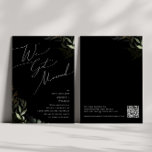 Boho Greenery Guld | Meddelande om svartlistning Inbjudningar<br><div class="desc">Ett steg in i en värld av förtjusning med vår boho grey guld | Svart Elopement Announcement, perfekt för ditt botaniska boho grey vår elopement. Den här inbjudan är full av eucalyptus och accents från grönt och guld, och den är elegans och modern stollig. Föreställ er att vi kör igenom...</div>