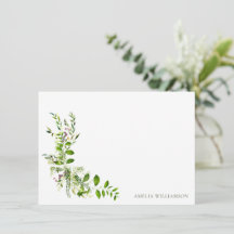 Boho Greenery Watercolor Blommig Bröllopsdusch