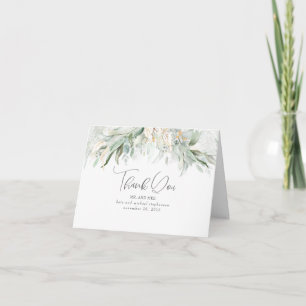 Boho Grey Bröllop Tack Kort