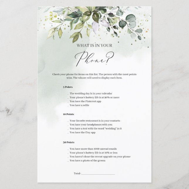 Boho grey foliage What's on Your Mobil match (Framsida)