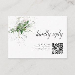 Boho Grey Löv Bröllop Online OSA Tilläggskort