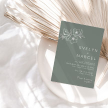 Boho grön destination blommig bröllop 