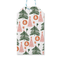 Boho Grön Rosa Orange Rustika Julträd